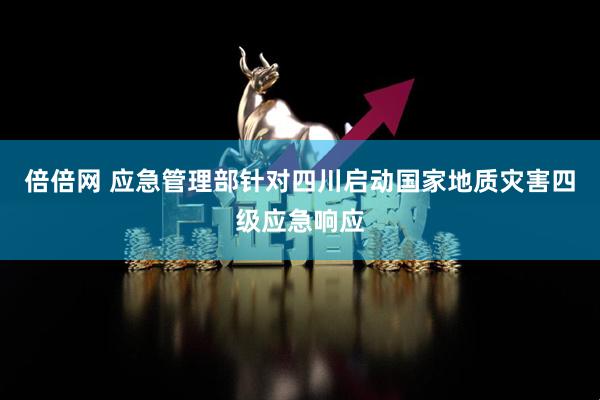 倍倍网 应急管理部针对四川启动国家地质灾害四级应急响应
