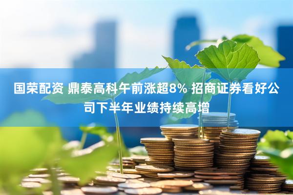 国荣配资 鼎泰高科午前涨超8% 招商证券看好公司下半年业绩持续高增